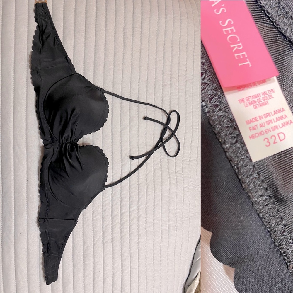 Black Victoria Secret Swim Suit Top 32D